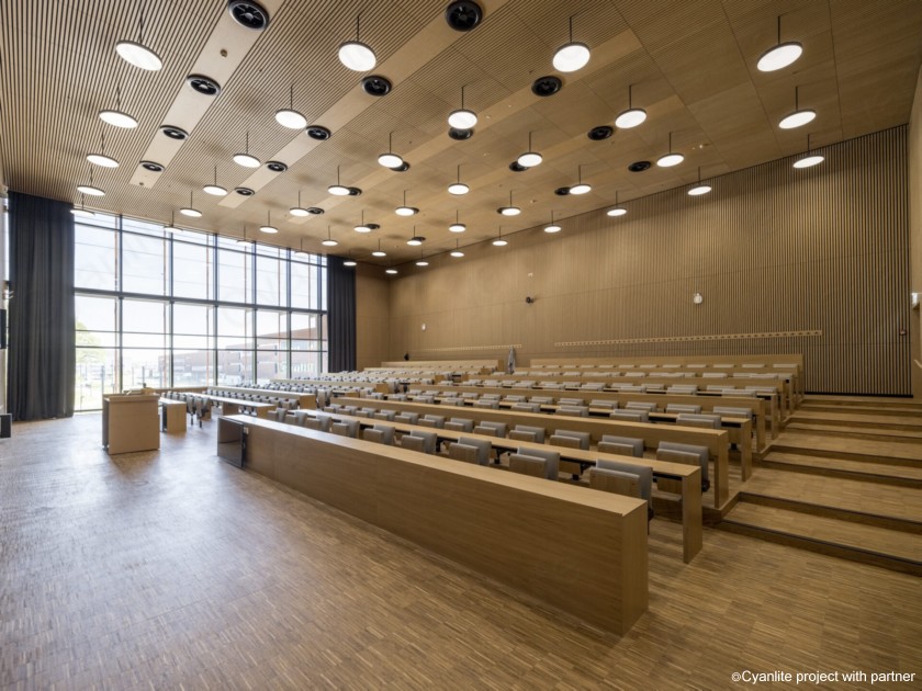 Cyanlite round circle panel light project in university